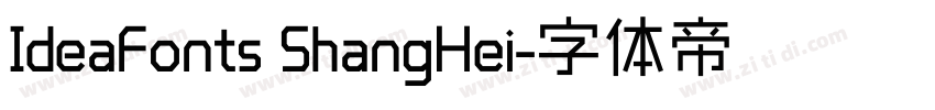 IdeaFonts ShangHei字体转换